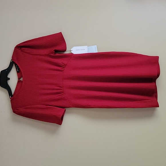 Max & Ash Short Sleeve Knit Sheath Mini Dress S - Picture 8 of 14